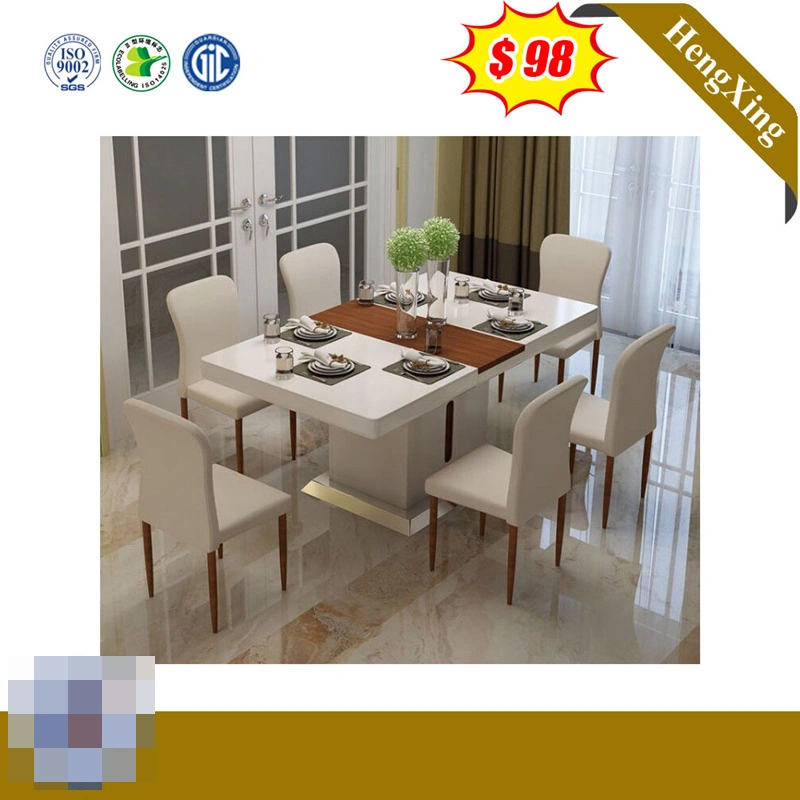 China Wholesale/Supplier Modern Home Hotel Outdoor Living Room Furniture Wooden Restaurant Marble Tables Dining Table with Restaurant Chair