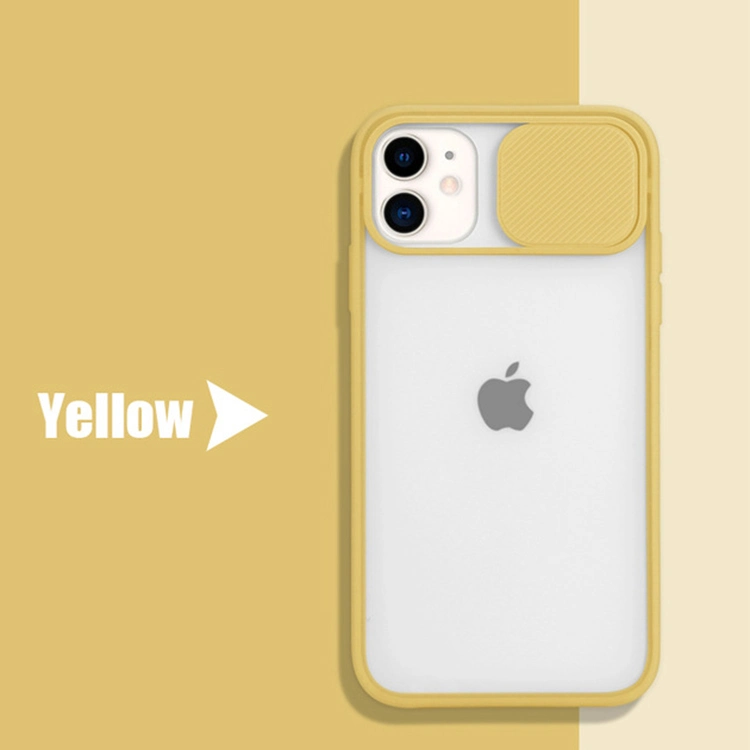 Slide Camera Cover Phone Case Shockproof TPU Protect Mobile Phone Accessories for iPhone 11/iPhone 11 PRO/iPhone 11 PRO Max Case