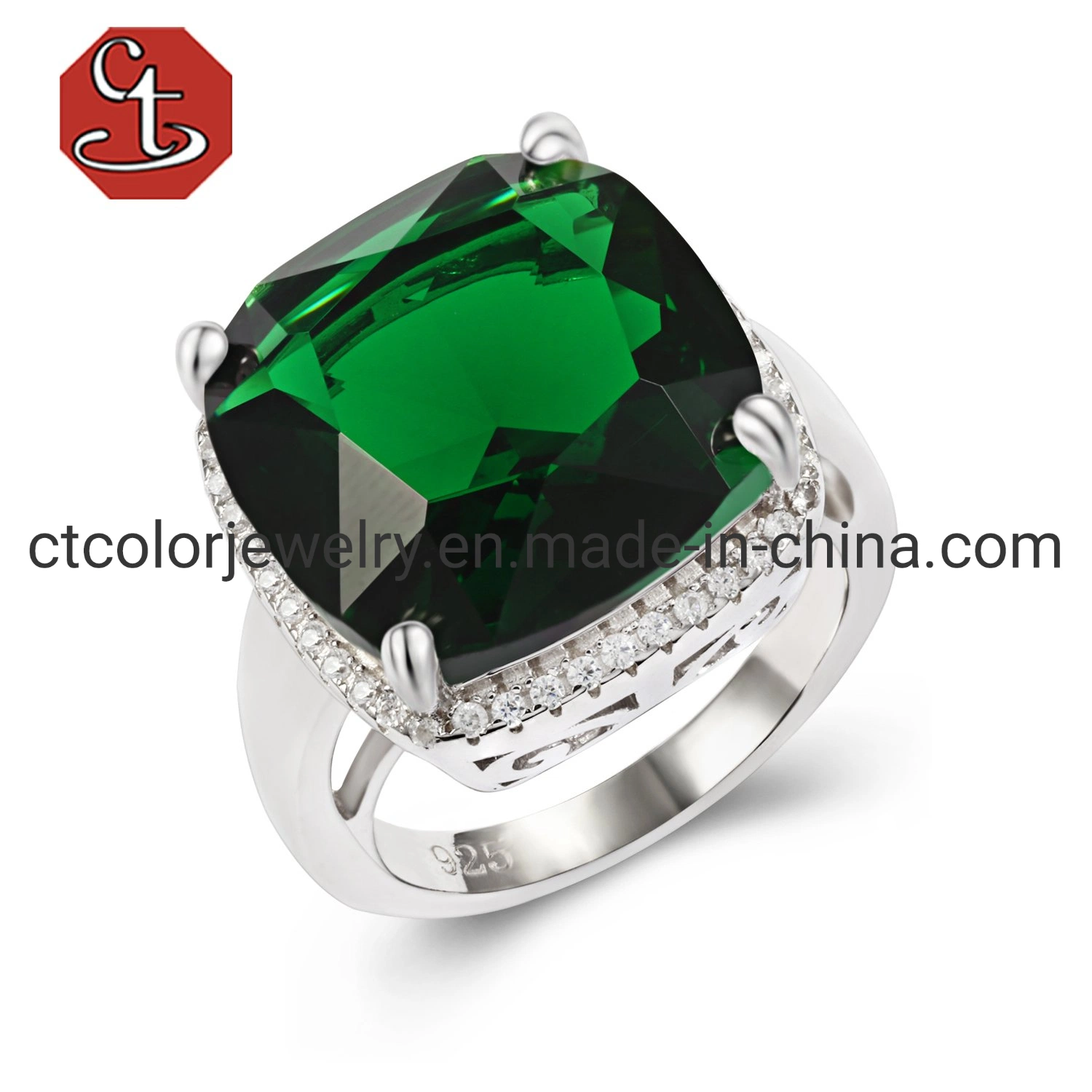 New 925 Silver Jewelry High quality/High cost performance  Gems Ruby Sapphire Optional Color Rings