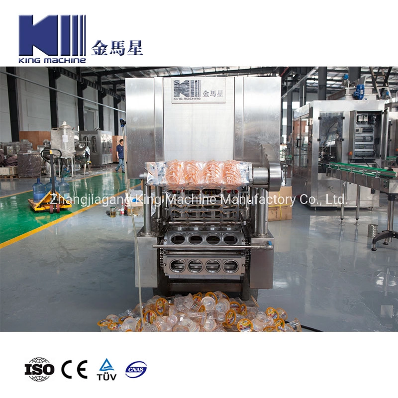 Automatic Cup Aseptic Hot Filler Juice Beverage Energy Drinks Soda Sparkling Water CSD Carbonated Soft Drink Dairy Milk Sauce Filling Plant Packing Machine