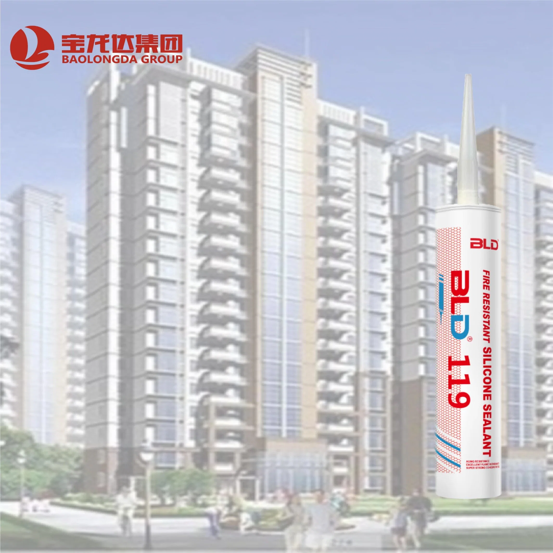 Silicone Plastic Material Fire-Resistant Fireproof Adhesive Silicone Sealant for Building Construction