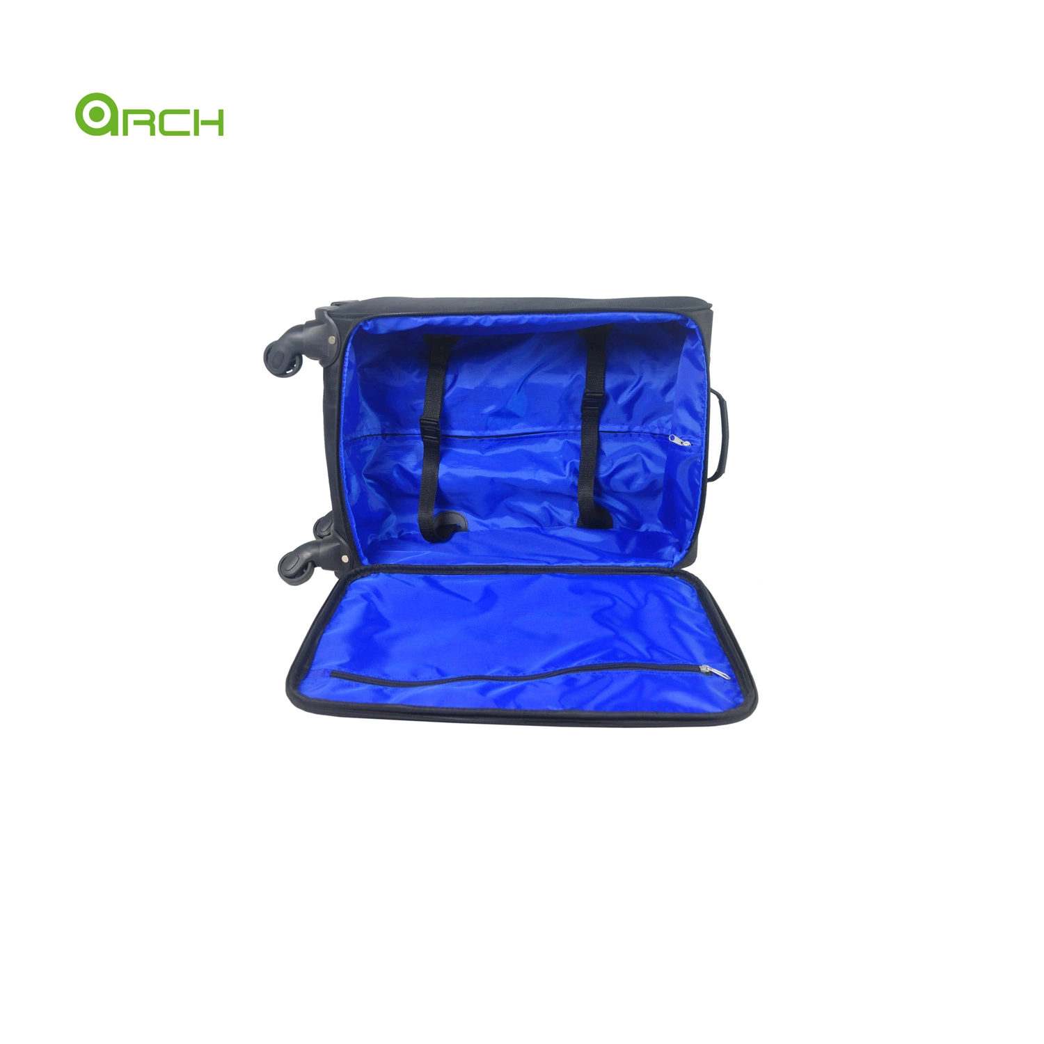 20" 24" 28" 3PCS Set Tapestry Material Trolley Case with Two Front Pockets Spinner Wheels Internal Trolley System