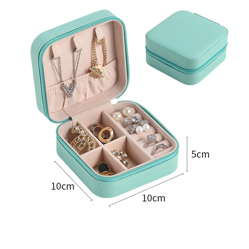 Luxury Portable PU Leather PVC Cardboard Jewelry Set Gift Packaging Box