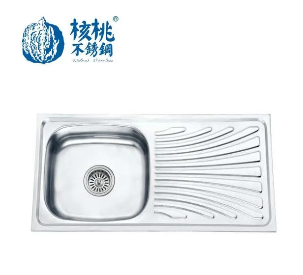 Kitchen Sink Factory Single Bowl Single Drain Stainless Steel Sink OEM Wls9643-a