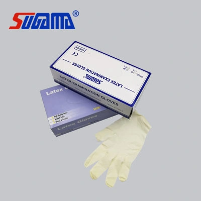 Factory Price Latex Exam Gloves Powder Free Powdered