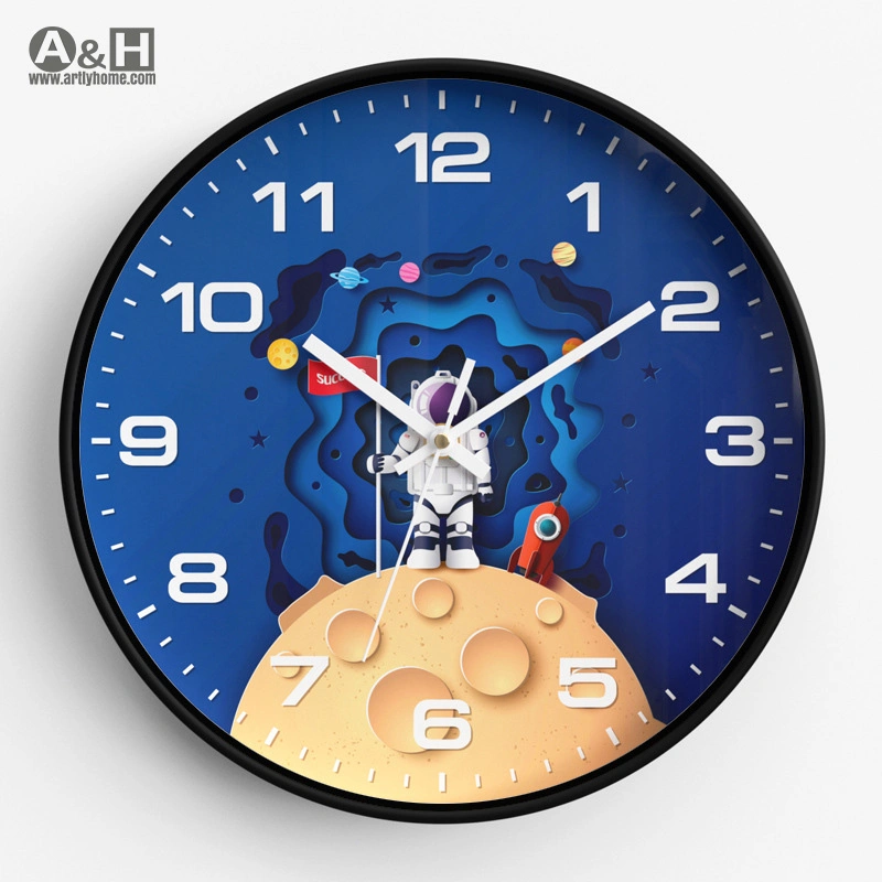 Colorful Learning Clock Kids Study Children's Teaching Clock Silent Educate Wall Clock