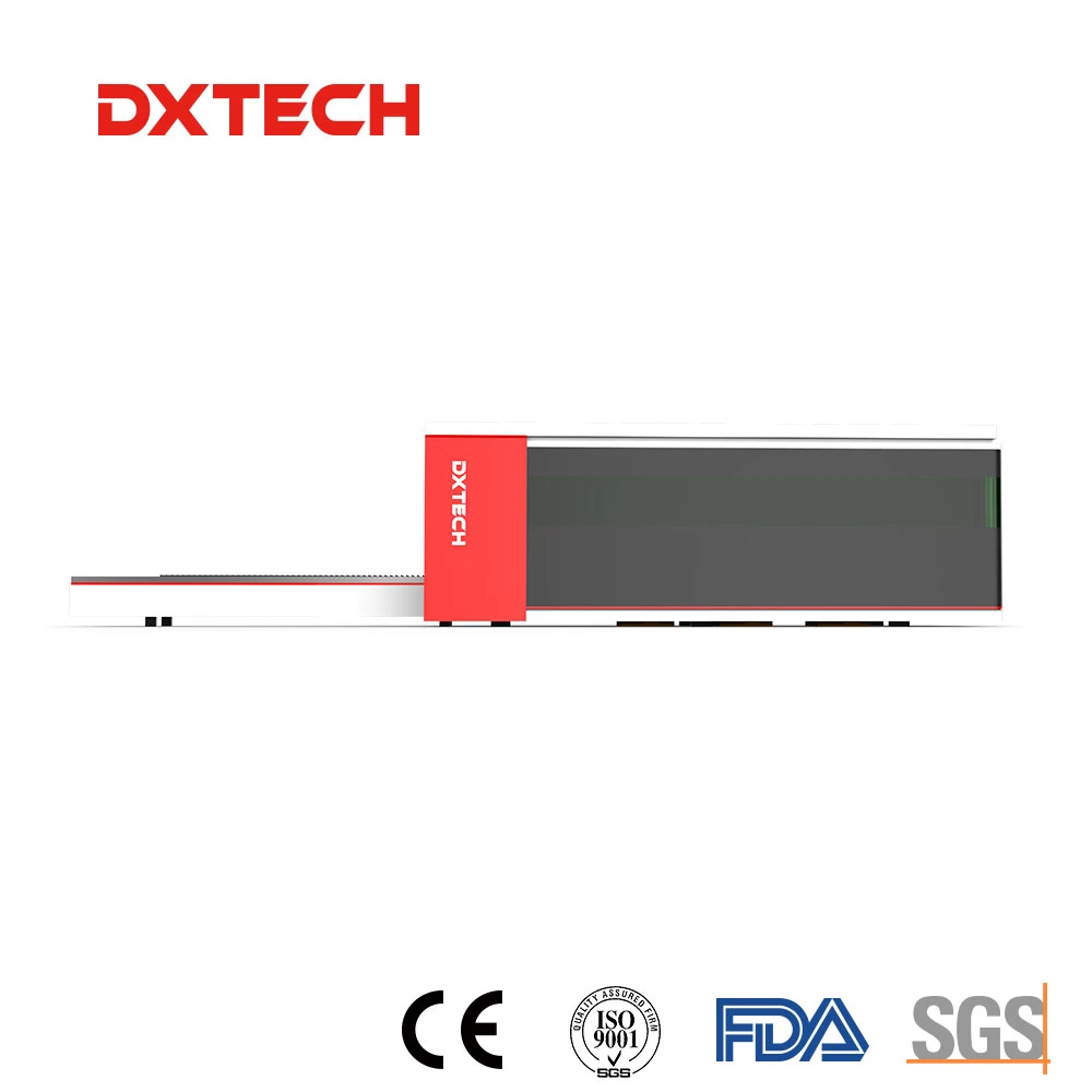 Cubierta de protección completa máquina de corte láser de fibra de acero de metal de dos la plataforma de trabajo Precio favorable