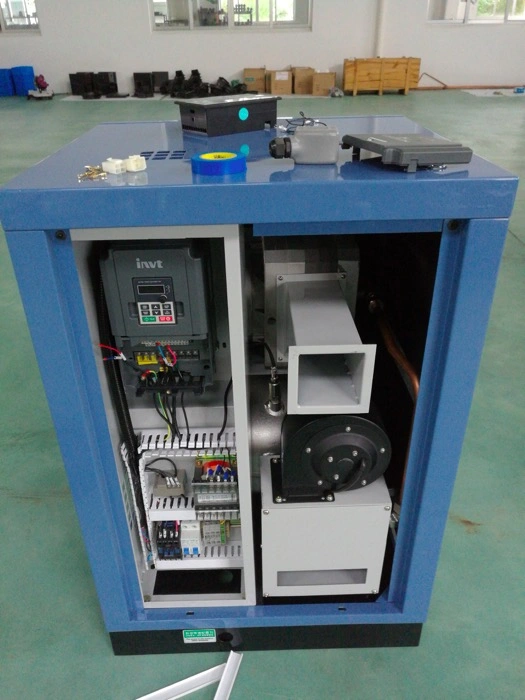 High Performance 3.7 Kw 5 HP 8 Bar 10 Bar 12 Bar Direct Drive Pm VSD Oilless Scroll Type Air Compressor for Food Industry