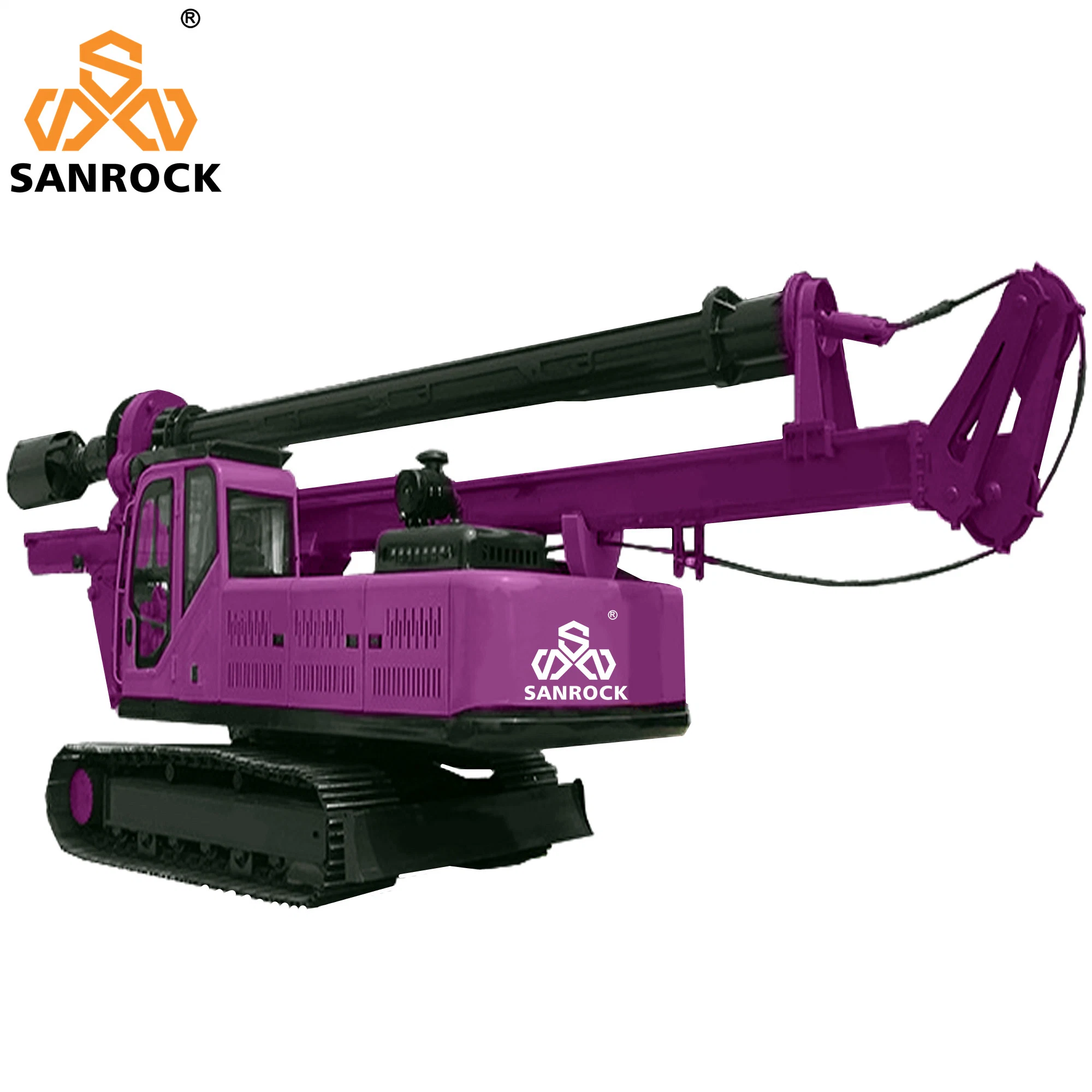 Portable Rotary Drilling Rigs Engineering Construction Hydraulic Rotary Drilling Machine