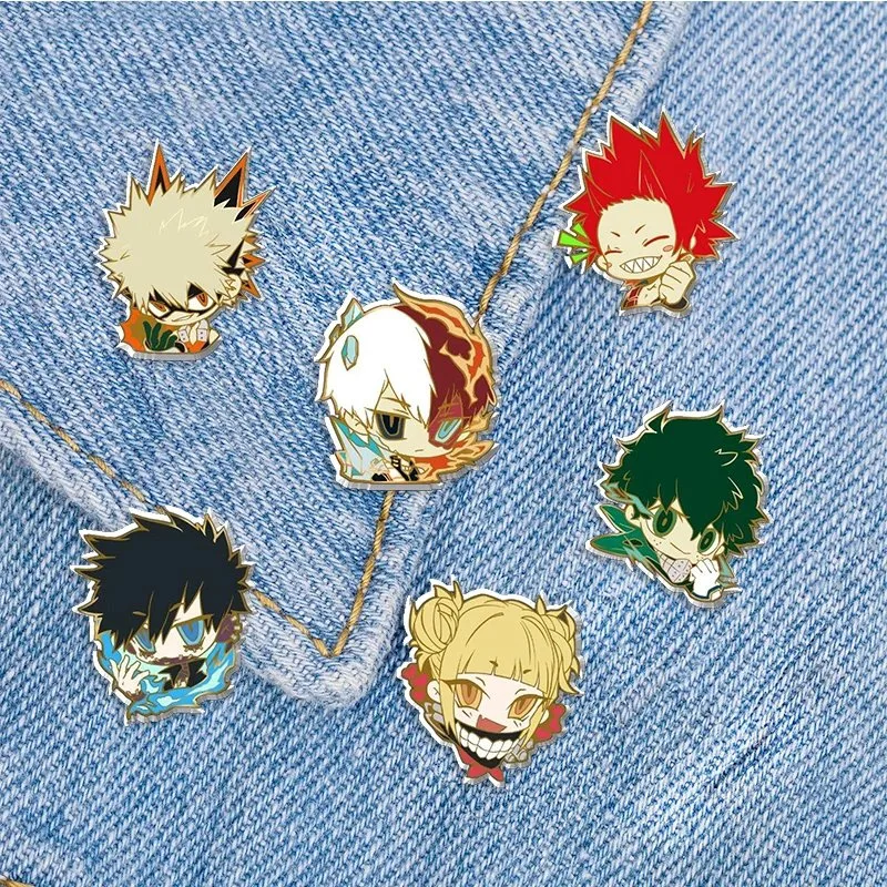 Custom Zinc Alloy Wholesale My Hero Academia Metal Hot Sale Fashion Anime Badge