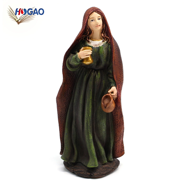 China personalizados hechos a mano de resina figura religiosa Estatua de la Virgen María