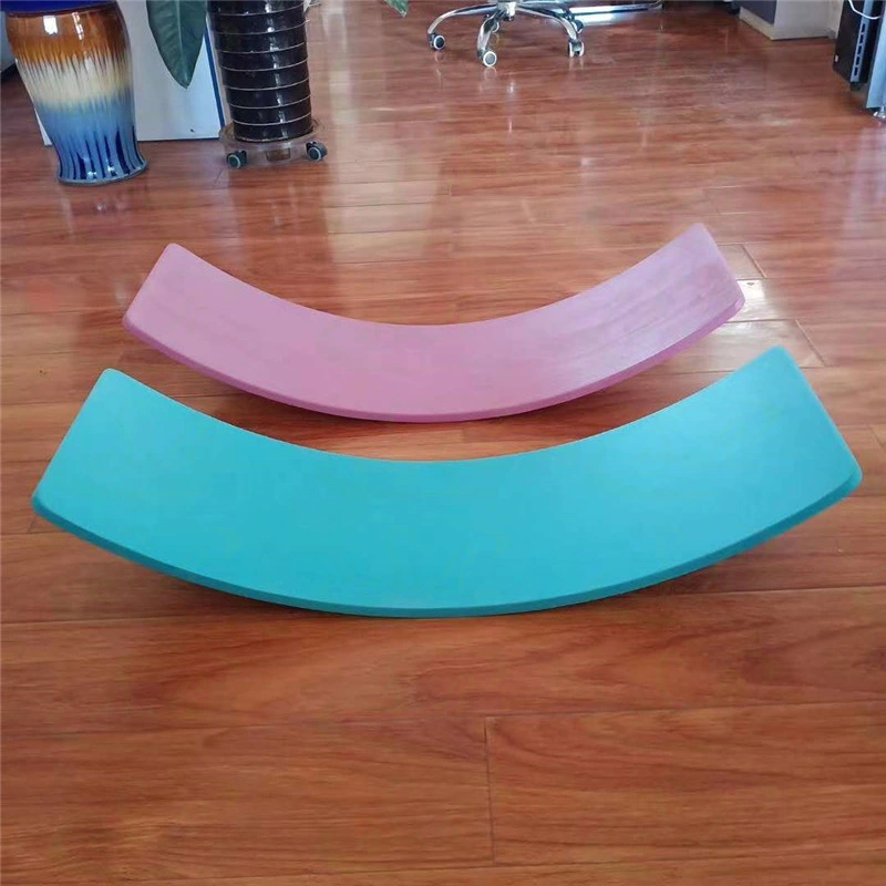 Wooden Balance Board Children Curved Seesaw Yoga Fitness Equipment Kids Indoor Toys Sports Fitness Board