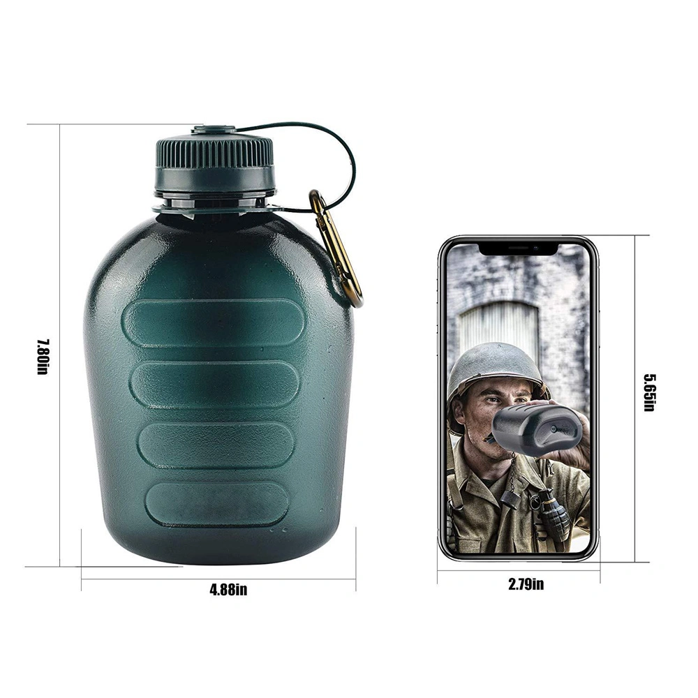 Plastic Canteen Army Water Bottle Drinking Military Canteen