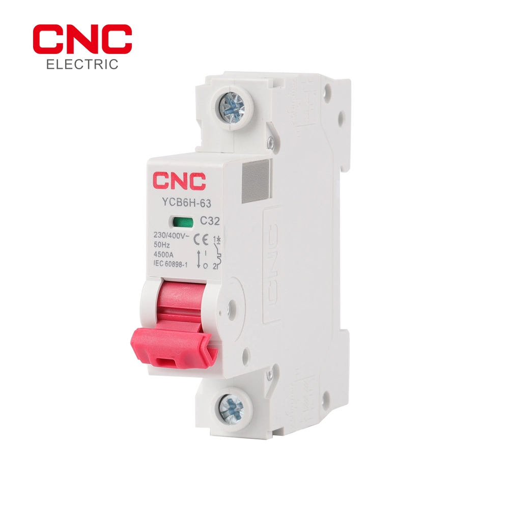 CNC Free Sample Dz47-63 AC Miniature Circuit Breaker 1p 2p 3p 4p 6A 16A 20A 40A 63A AC 230V 400V Electric MCB