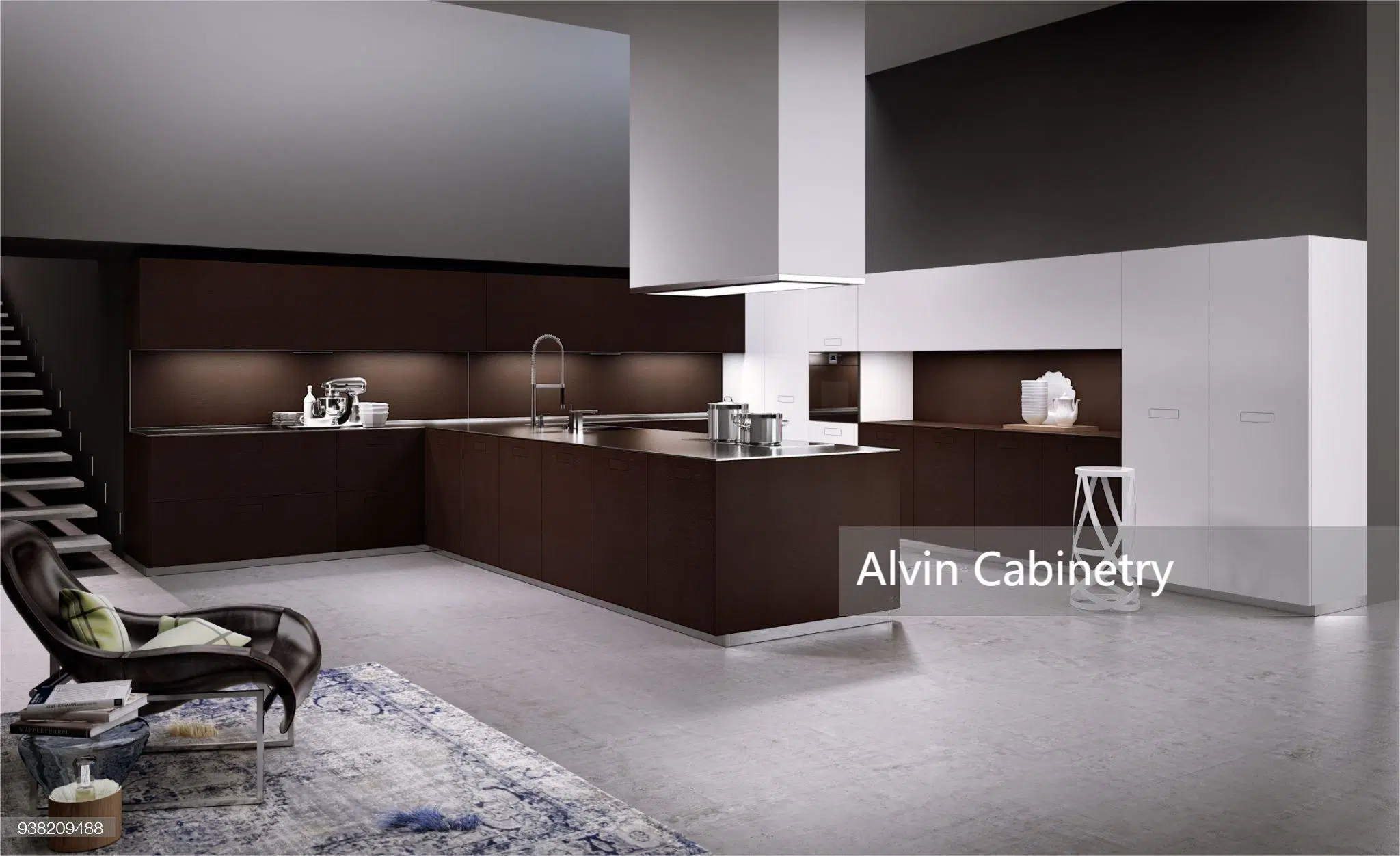 Galerie traditionnel Denver liquidation de l'île seulement ont survécu à des ustensiles de cuisine Mobilier moderne du Cabinet