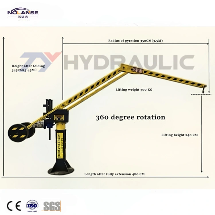 Lifting Capacity 800kgs 1000kgs 1ton Jb Balance Cranes Professional Handling Equipment Factory