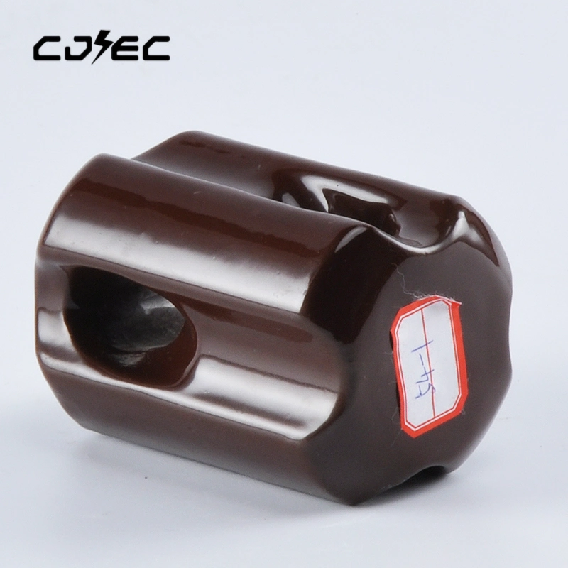 Low Voltage ANSI Standard 54-1 Brown Porcelain Stay Guy Strain Insulator Exported to Kenya and Bangladesh