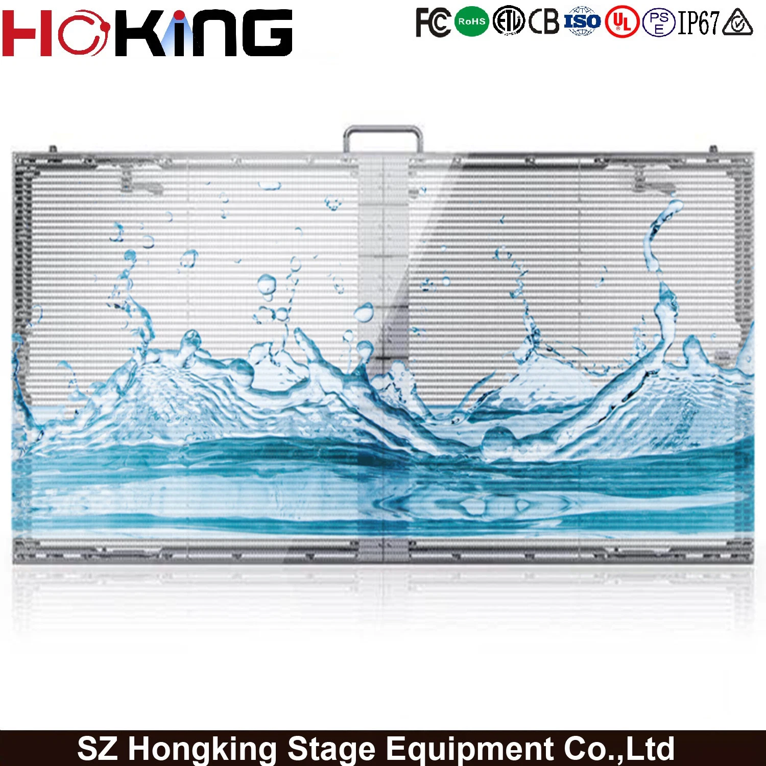 P3.91 Glass Screen Transparent Stage Screen LED Background Wall