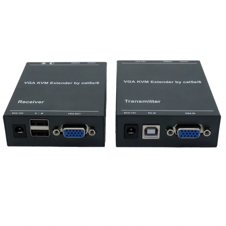 VGA Extender Video and Audio Signal Max up to 100m Over One UTP Cable Extender