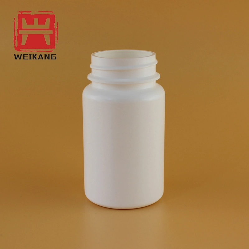 White Pharmaceutical Grade HDPE Plastic Medicine Pill Capsule Bottle