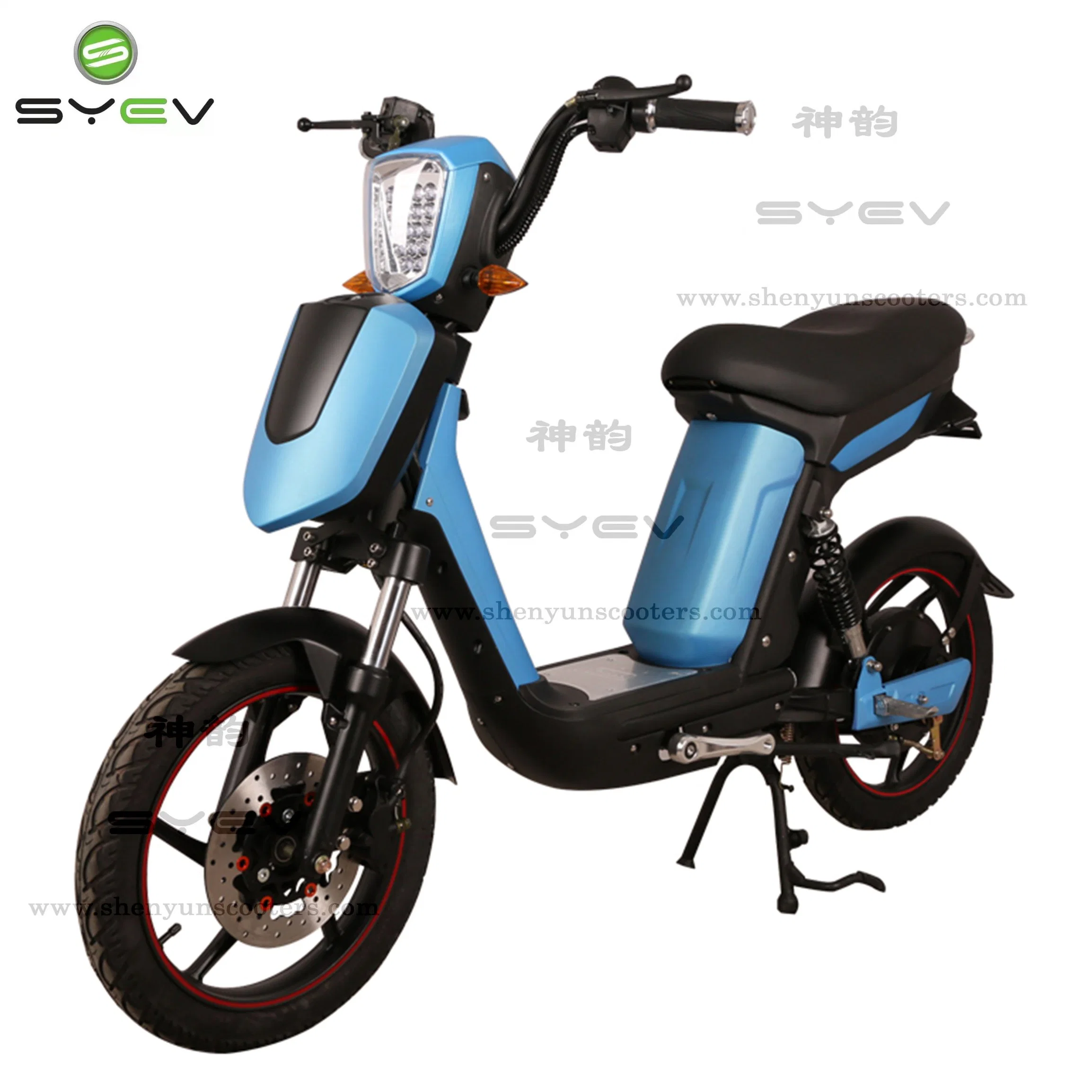 Syev Cheap Price Good Quality 500W/800W BLDC Motor Chinese Electric Motorcycle Scooter Bike with Disc /Drum Brakes