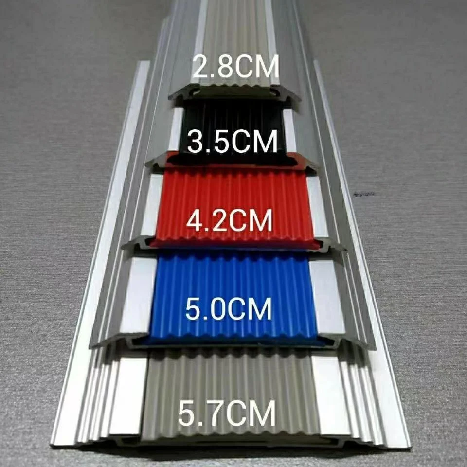 Metal Aluminium Wall Decoration Baseboard Stairs Skirting Line Step Anti-Skid Strip Step Pressing Line Edgings Decoration Corner Guard