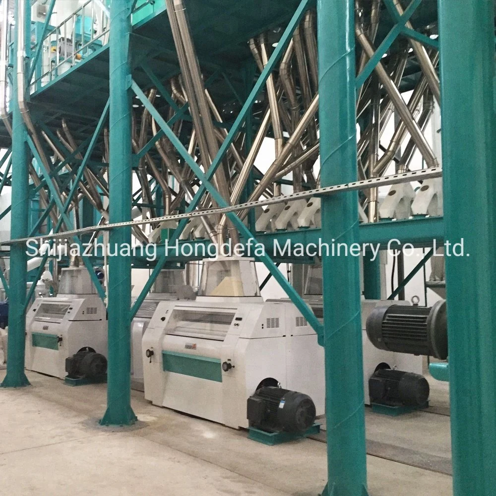 High Configuration 100t/24h Maize Flour Milling Machine with Plansifter