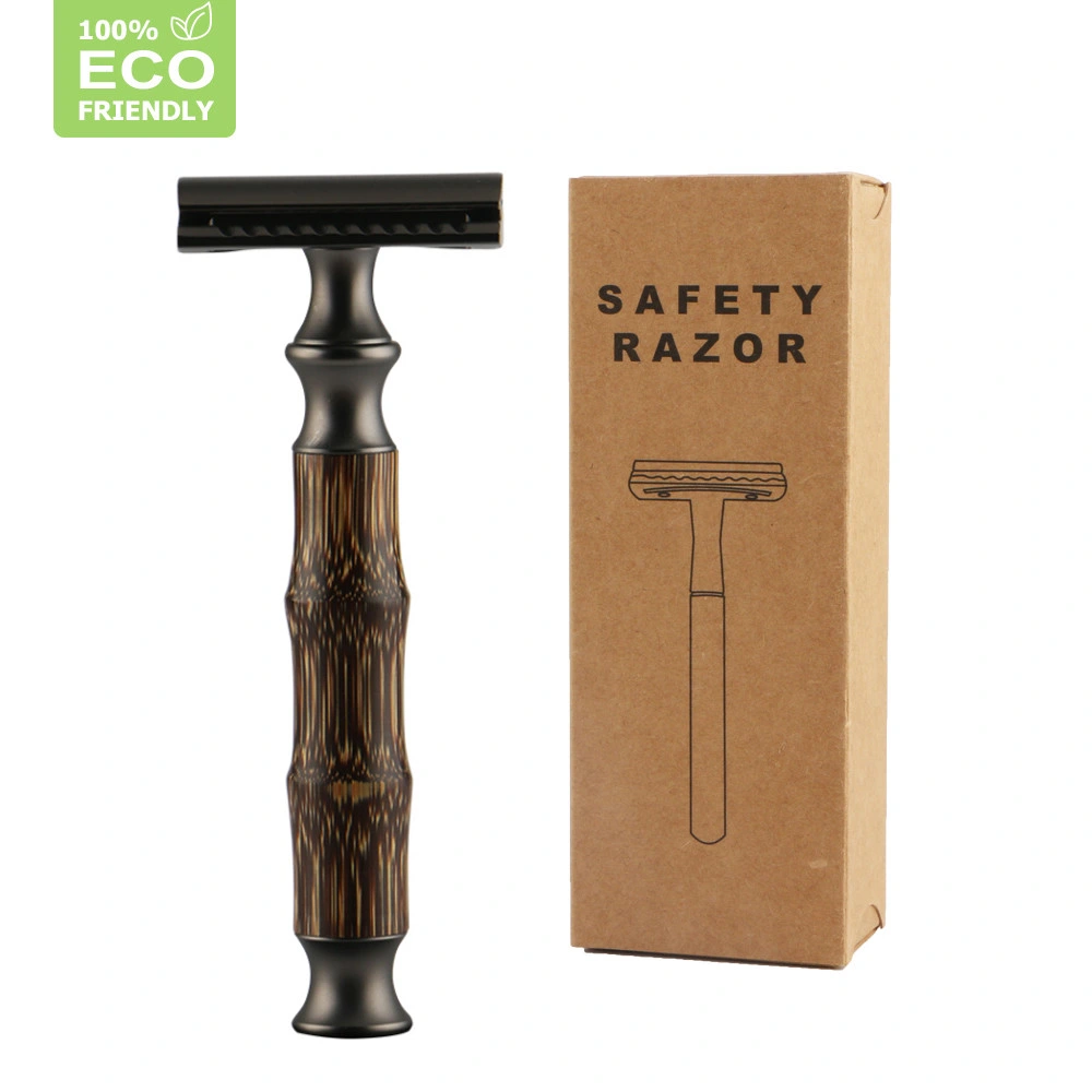 Eco Friendly Bamboo Handle Safety Razor Biodegradable Safety Bamboo Razor