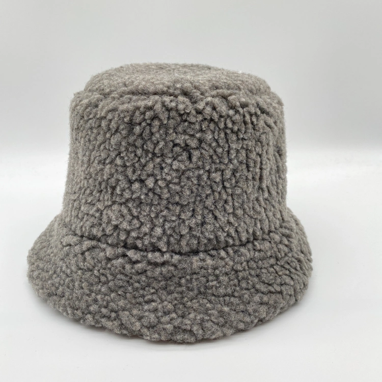 Best Selling Fashion Winter Fluffy Fur Bucket Hat for Women