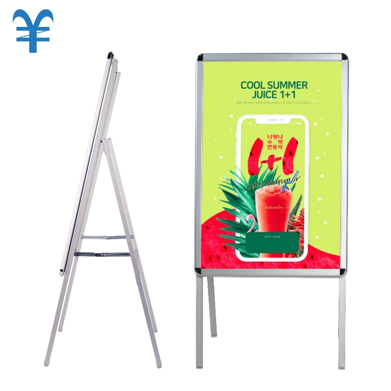 Aluminum Single Sided a Board Poster Stand Factory Cheap Public Display Poster Holder for Advertising