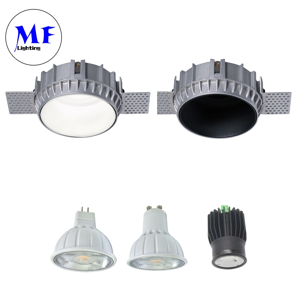 3W/5W/7W/8W/12W Substituição de lâmpada GU10 MR16 Dimmable Trimless/Frameless Spot Downlight Spotlights LED Embutidos.