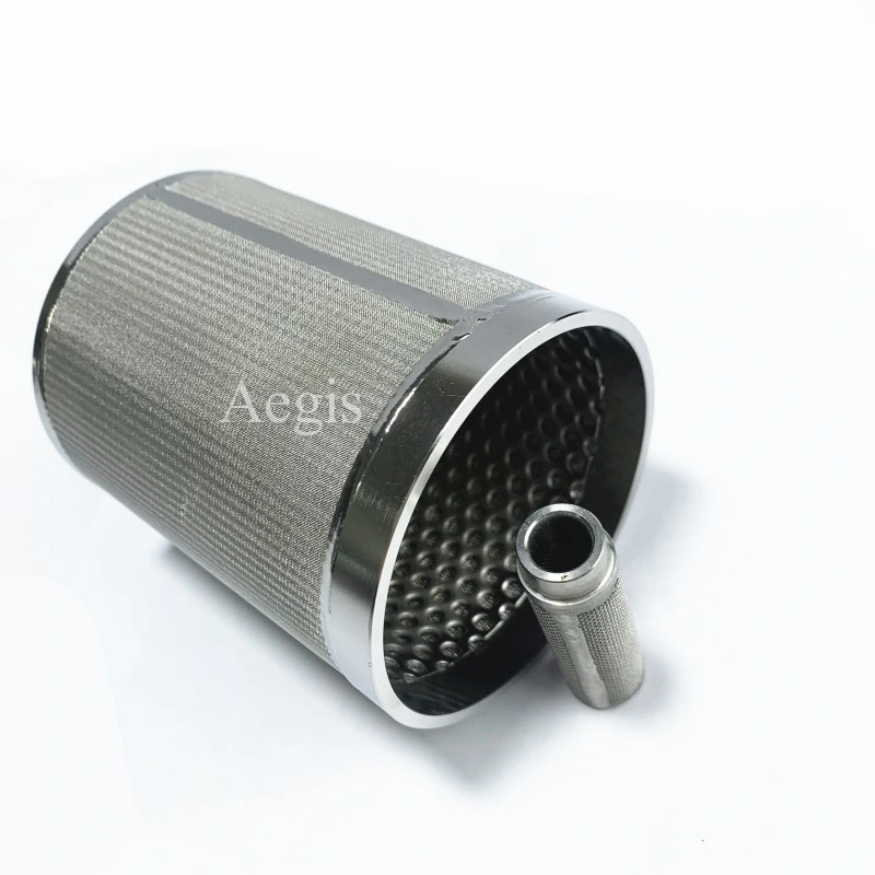 100 Micron Filter Wire Tube Stainless Steel Sintered Mesh Strainer