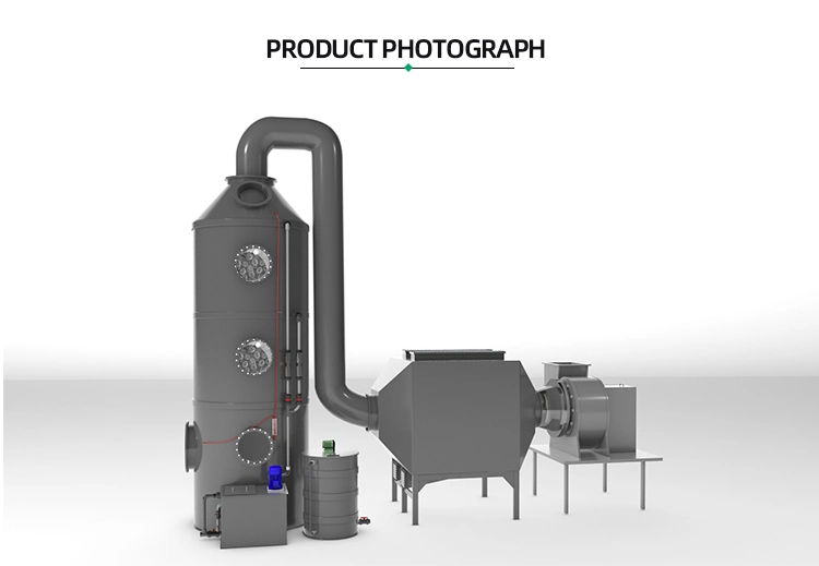 Diseño de la torre de pulverización para controlar los contaminantes del aire Gas de escape Sistema de limpieza PP Purification Equipment