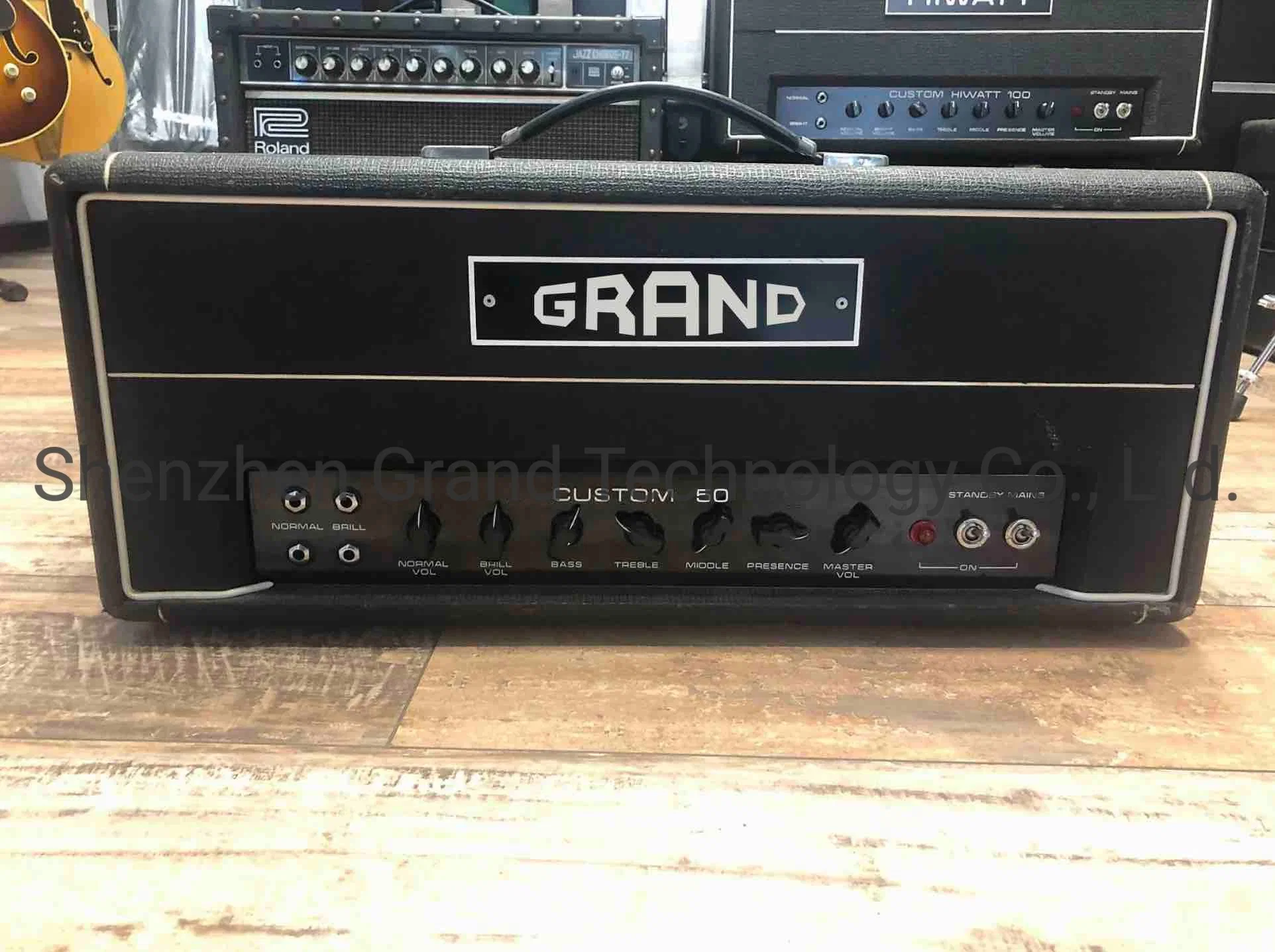 Grand Dr504 Custom 50 Watt Guitar Amplifier Head with 2 X EL34 Output Valves in Power Stage and 4 X Ecc83 Pre-AMP Valves