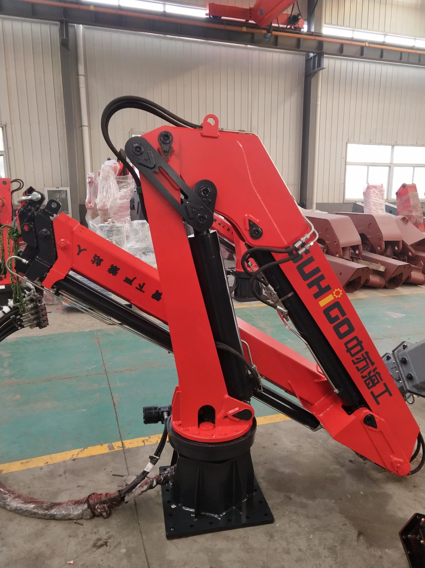 Hydraulic Marine Cranes Loading Lifting Capacity 3.2t for Sale