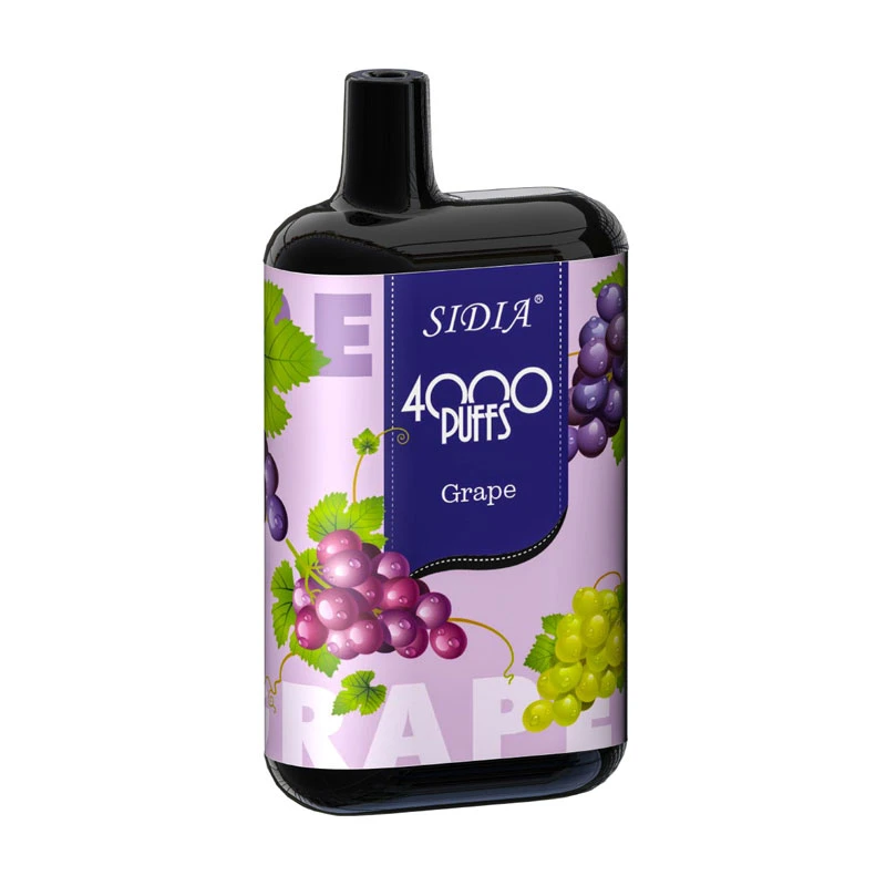 Highlight Wholesale/Supplier Sidia 4000 Puffs 12 Ml Disposable/Chargeable Pen Vape of Grape