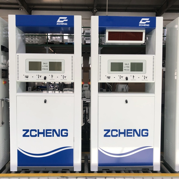 Zcheng Machine de pompe à essence Prix du distributeur de carburant Tokheim Pompe de station-service Distributeur de carburant