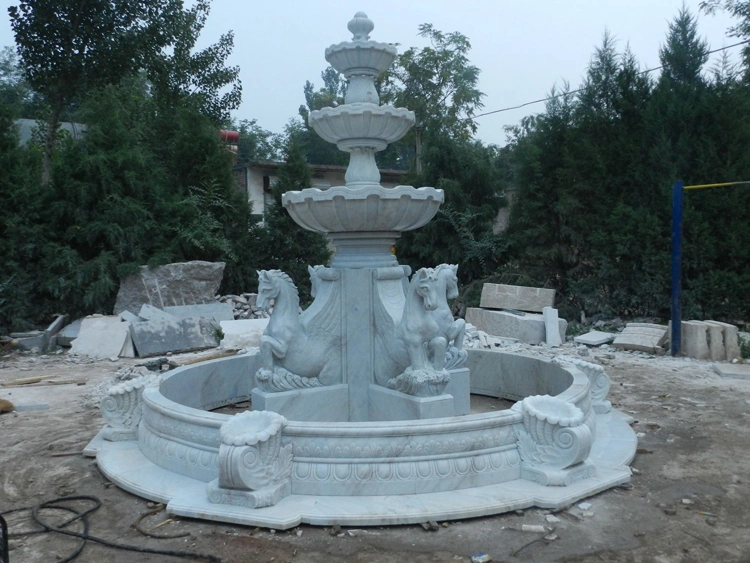 High quality/High cost performance  Park Decor Customized Size Natural Marble Stone Fontain Made in China