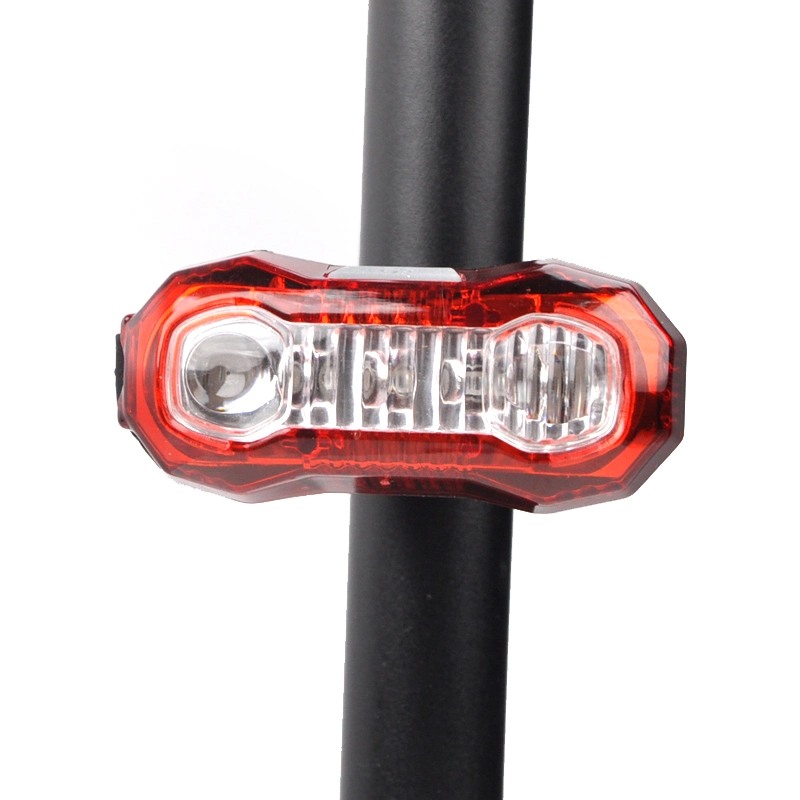 Made in China multifunción recargables USB bicicleta LED Resalte el Parche 5 Cola de la luz roja trasera de la seguridad de Ciclismo Bicicleta Lightbright LUZ DE BICICLETA