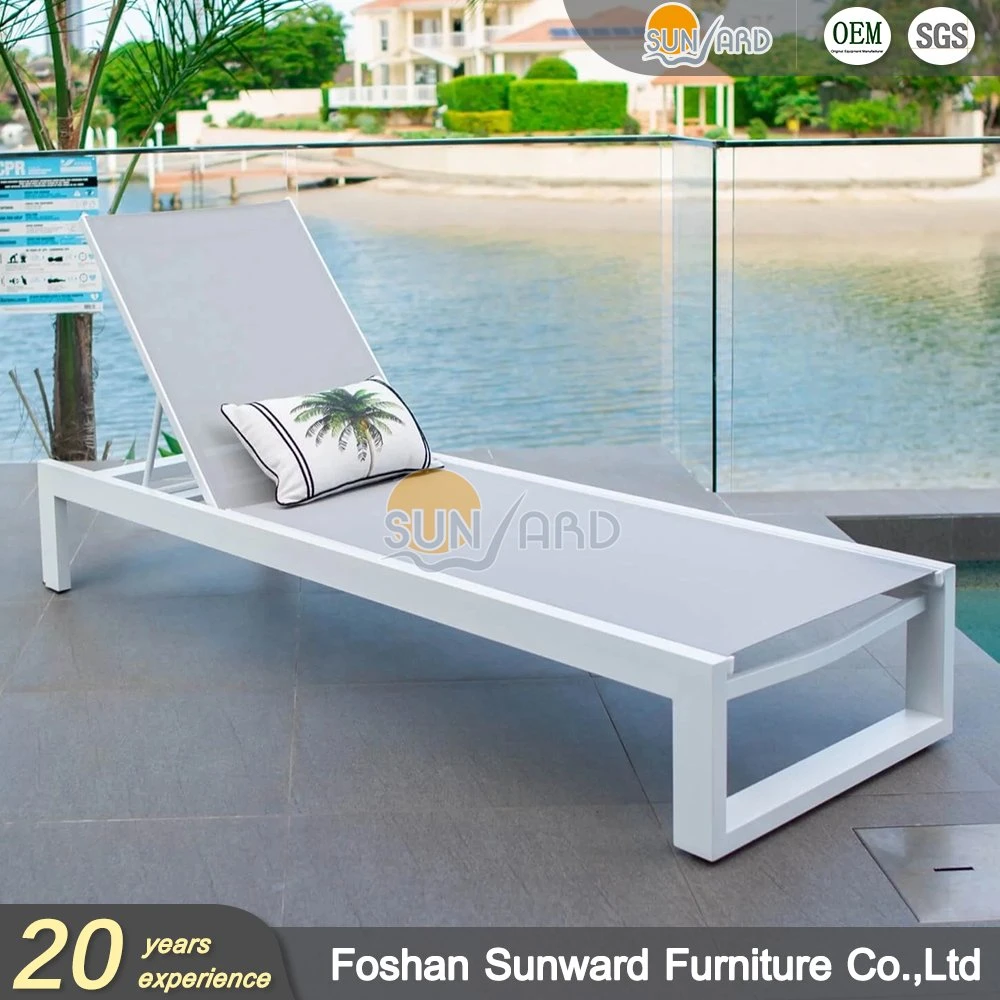 Hotel Resort personalizado Jardín Patio Mobiliario exterior silla de aluminio playa Salón de la piscina Chaise