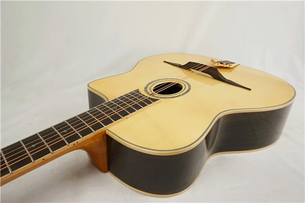 Wholesale/Supplier Aiersi Brand Solid Spruce Petit Bouche Gypsy Swing Jazz Acoustic Guitar