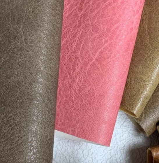 Novo design em pele sintética material em pele para sofás e bancos Cadeira de cobertura e mobiliário com uma sensação suave e macia