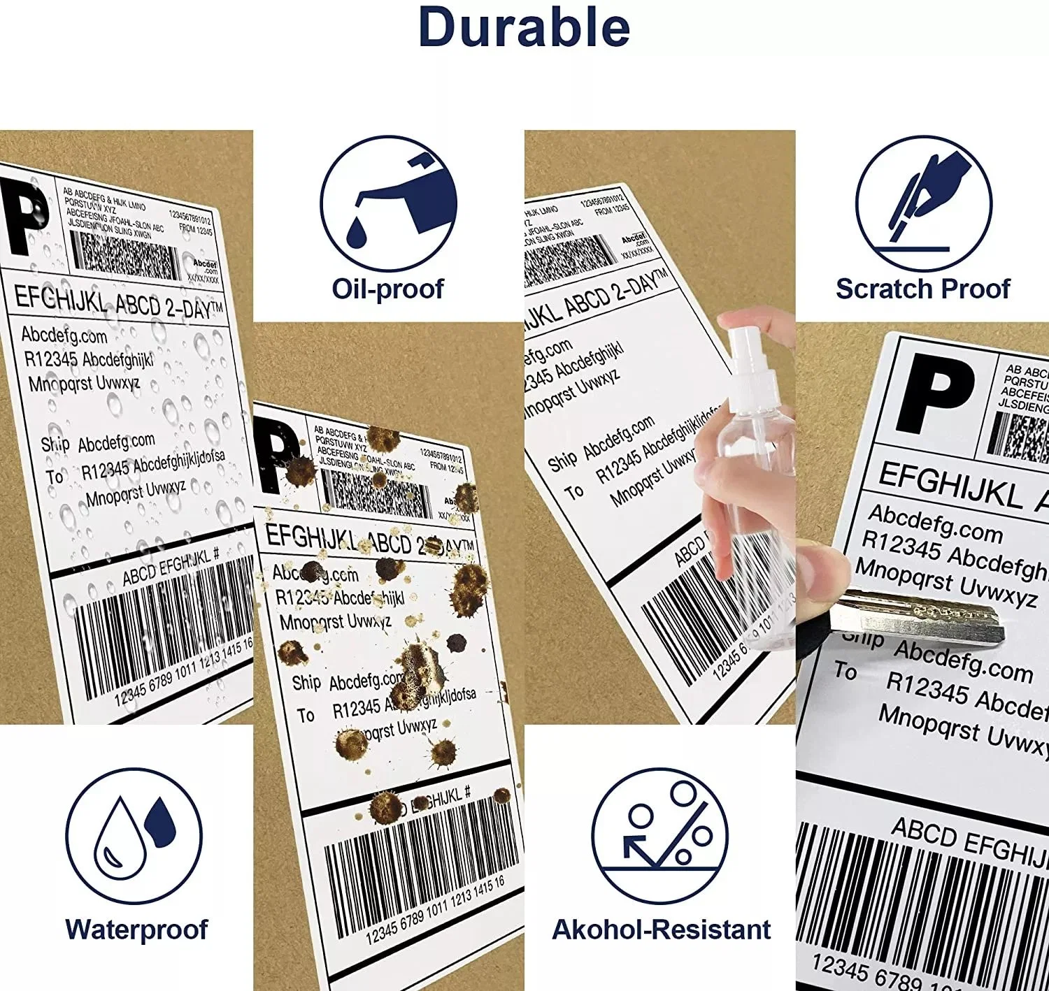 Wholesale/Supplier Customized Self Adhesive 40mmx60mm 100X150 Thermal Transfer Self-Adhesive Labels