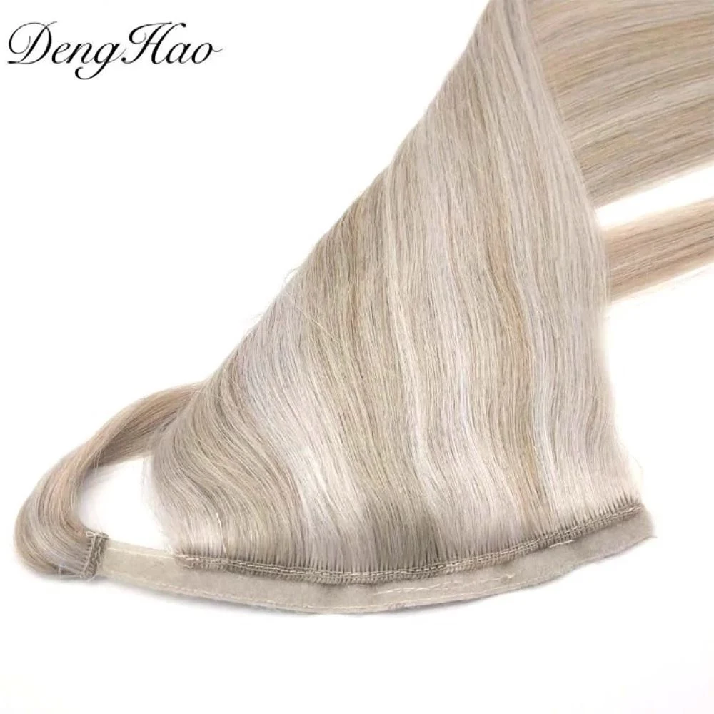 Factory Directly Cuticle Aligned Human Hair 10-30inch 100% Remy Virgin Brazilian Ponytail