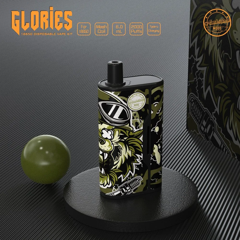 La ambición de la bobina de malla Mods Glorias 18.650 Vape desechables vaporizador