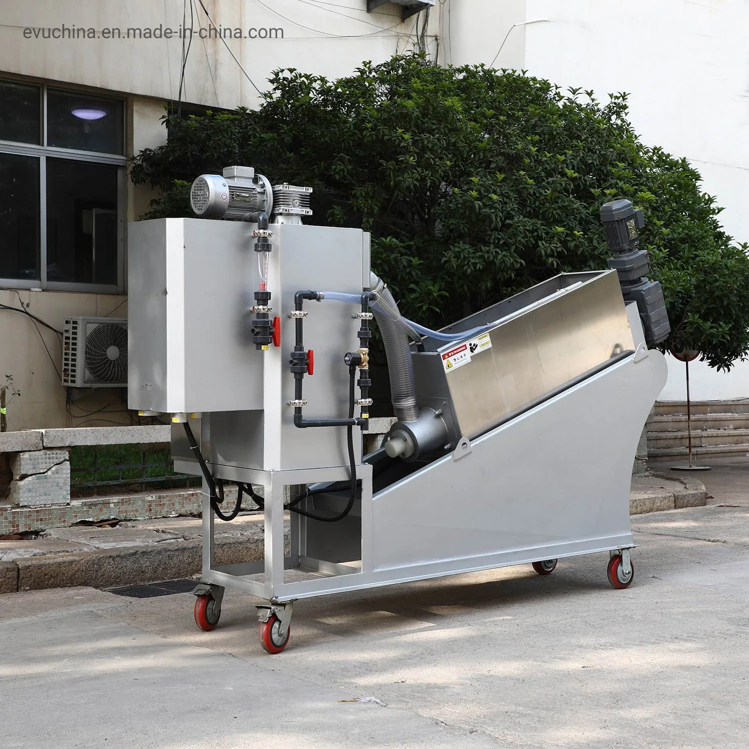 Waste Water Treatment and Sludge Dewatering Sludge Dehydrator Solids-Liquid Separation Screw Press