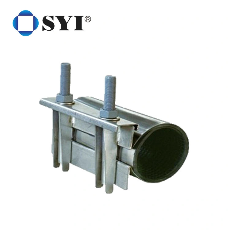 Syi Stainless Steel Pipe Coupling Double Lock Quick Pipe Leak Repair Clamp