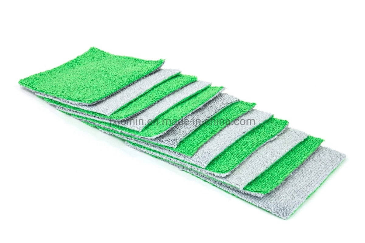 Microfiber Cleaning Cloth for Car Coating Applicator Cloth with Barrier Layer 14"*14"