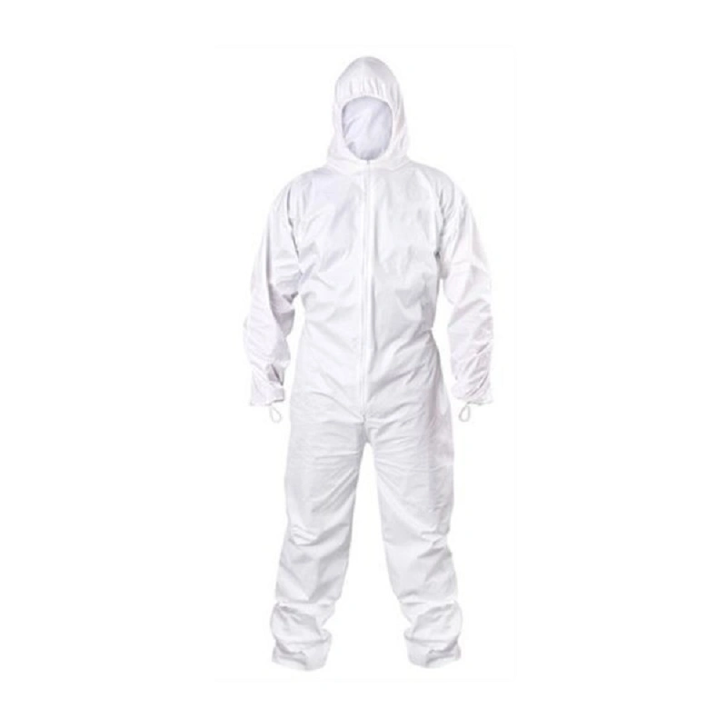 Microporous Safety Protective Chemical Disposable Coverall with Hoodie & Booties