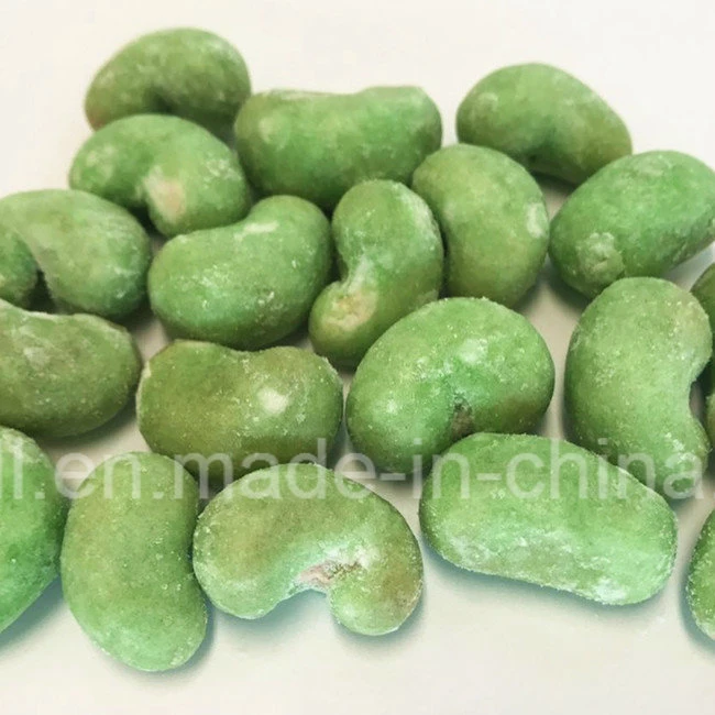 Coated Wasabi Cashew Nuts Full Nutrition Snacks for Sale